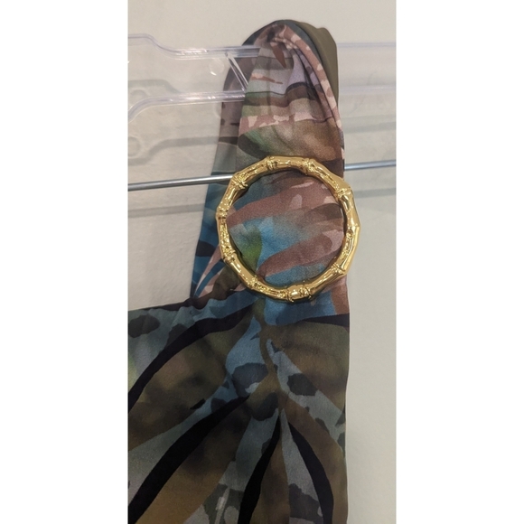 NWT Amoressa By Miraclesuit Cameroon One Shoulder One Piece Swimsuit Size 8 - Picture 4 of 12